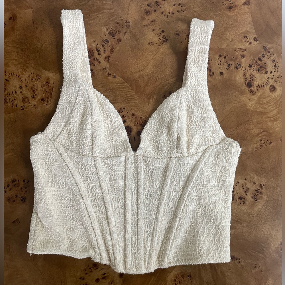 Zara || Boucle corset bustier top